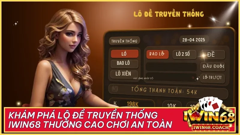 Lô đề truyền thống tại Iwin68 kết hợp nét văn hóa dân gian và công nghệ hiện đại mang đến trải nghiệm chơi an toàn hấp dẫn