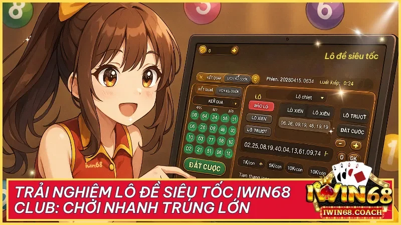 Lô đề siêu tốc tại Iwin68 là lựa chọn lý tưởng để giải trí nhanh chóng và nhận thưởng hấp dẫn mỗi ngày.